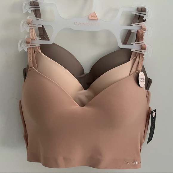 Danskin Other - Danskin Smooth & Silky Invisible Edge Seamless Pullon Wireless 3pc Bra/Bralette
